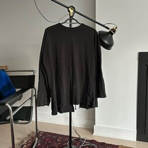 Oak and Fort Baggy Open Back Shirt with Tie